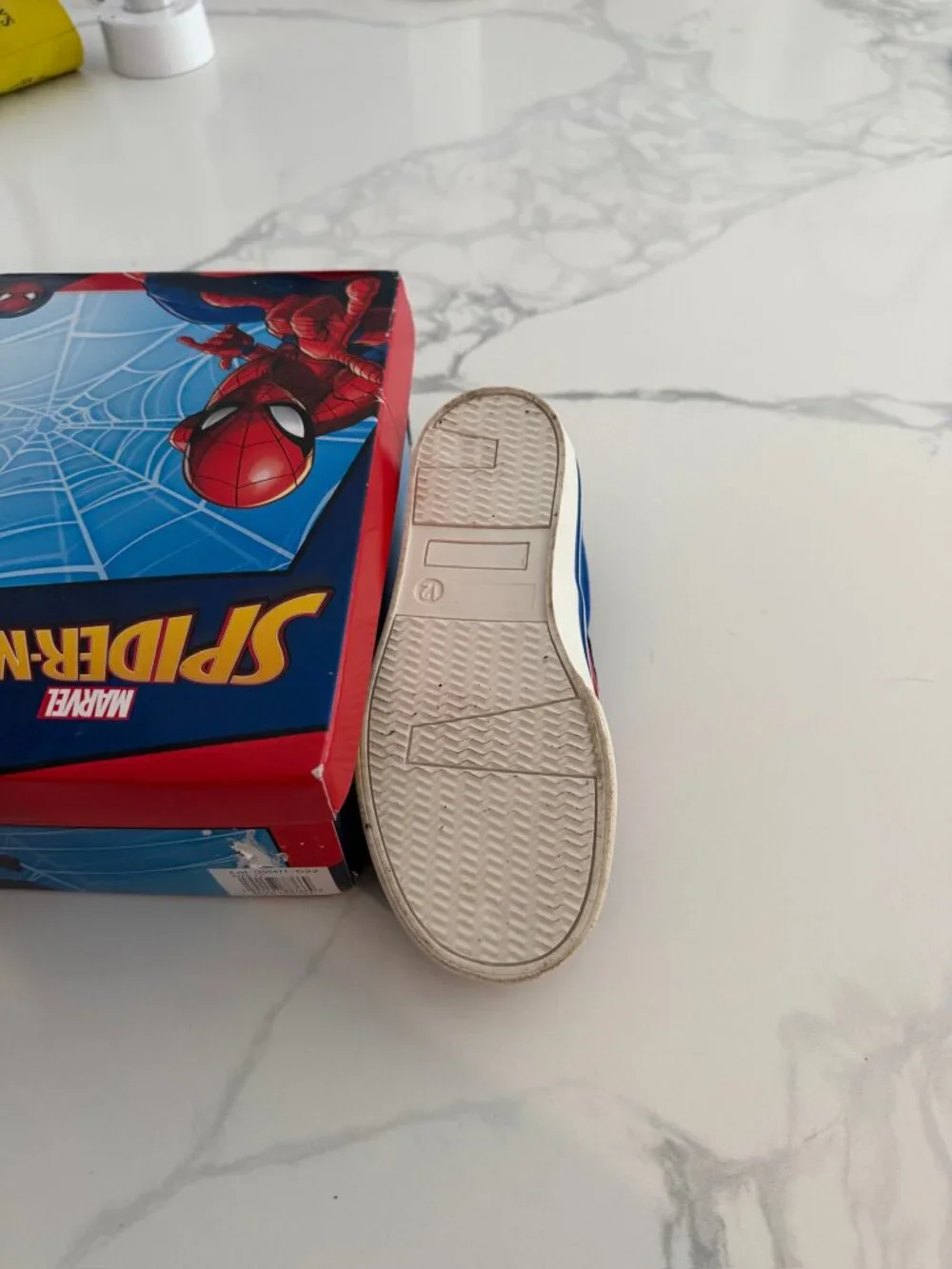 Spideman Slides for Boys size 12